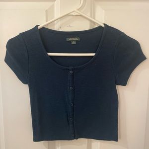 Wild Fable Blue Green Crop Top
